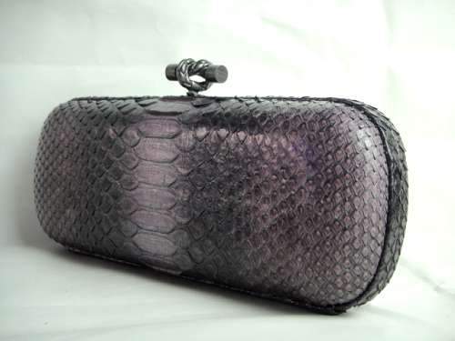 Bottega Veneta Clutches New Knot 8652 silver grey snake